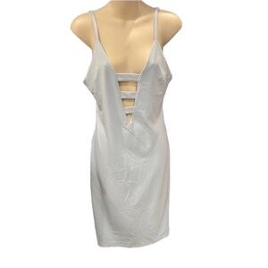 Forever 21 Plunging Strappy Bodycon Y2K Mini Dress